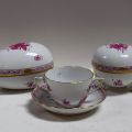 HEREND HUNGARY - Ensemble d'objets en porcelaine Hongroise