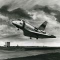 Rare photograph of the Space Shuttle concept on its runway
