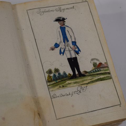 Recueil de 119 planches d'uniformes des armées impériales de Marie-Thérèse d'Autriche