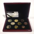 Boxed set of 8 coins + 2 commemorative Euros 2016, Limited edition Proof quality