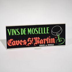 Vintage-Werbung für Moselweine