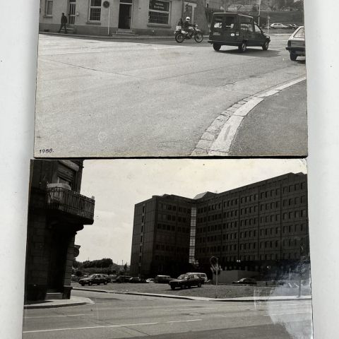 Photographies de Berchem : Café Taverne et Assurance Sociale, 1988-1990