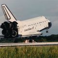 NASA: Landing of the shuttle ATLATIS at the Kennedy Space Center in 1992