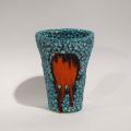 Vase en faïence Fat Lava de Vallauris, hauteur de 16 cm
