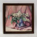 Jean-Pierre CALTEUX (1911-1983), Bouquet de fleurs, aquarelle, signée (Prix Grand-Duc Adolphe 1954)