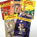 Lot de 5 albums de Lucky Luke, Morris & Goscinny, état acceptable
