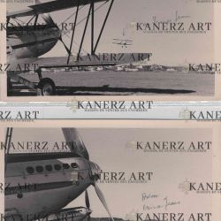 Set of 2 postcards from the 1927 Steinsel Airshow.