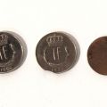 Lot of 3 rare coins: Francs with mint defects