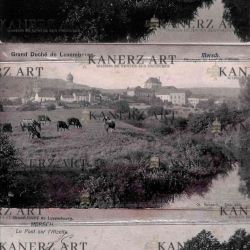 3 cartes postales de Charles Bernhoeft représentant l'Alzette au début du XXe siècle