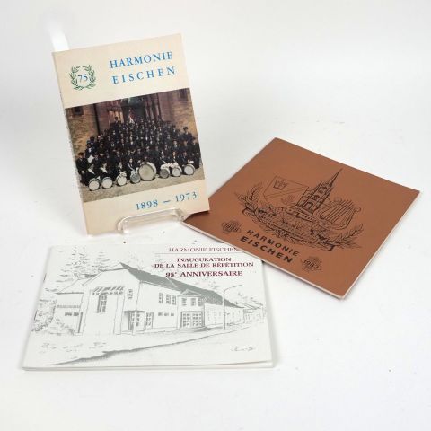 Brochures des anniversaires de l'Harmonie : 75e, 85e et 95e célébrations