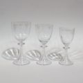 Service en cristal VALLERYSTHAL : 11 verres à eau et à vin blanc
