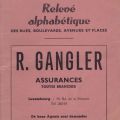 Map of Luxembourg with complete alphabetical listing of streets and squares
