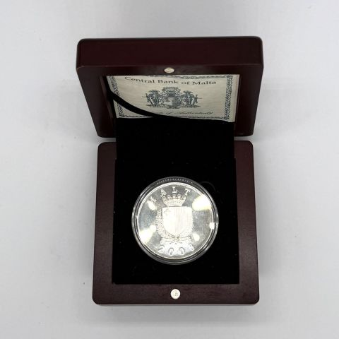 Pièce de 10 euros Auberge de Castille, Malte, argent 925‰, 2008, certifiée