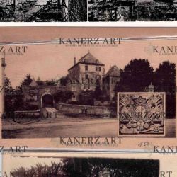 4 cartes postales de la région de Hunnebourgh, ca 1930-1970