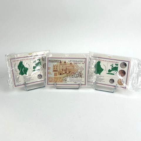 Collection complète de pièces françaises "Fleur de coin" sous étui, 1991