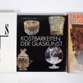 Trois ouvrages sur l'art du verre avec jaquettes illustrées à découvrir