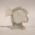 Poisson en verre moulé sur socle signé FERJAC France, années 30, parfait état (12 cm)