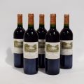 Five bottles of Château Saint-Pierre, 2000 vintage, Domaine Henri Martin, red