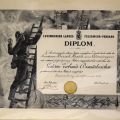 Diplôme pour la médaille d'or du Luxembourg Landes-Feuerwehr-Verband, 1939