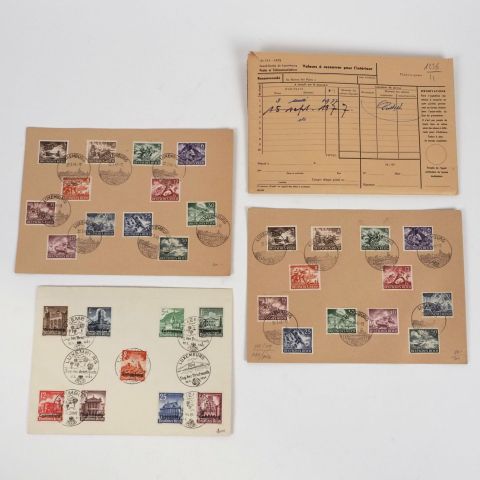 Ensemble de 17 enveloppes et 5 cartes postales de la guerre 1941-1944