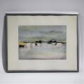 Manette KREE-KEUP (1945) : Aquarelle sur carton, signée et datée 85, 16,5 x 23 cm