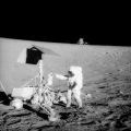 Apollo 12 : Photo exceptionnelle de l'atterrissage près du point prévu sur la Lune