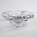 Grand cendrier en cristal Val Saint Lambert, signé "AIG", diam. 18 cm