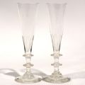 Ensemble de verres en cristal Val Saint Lambert et flûtes assorties