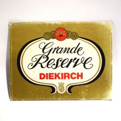 Publicité vintage "Grande Réserve Diekirch" sur carton imprimé - Années 60/70
