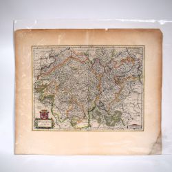 "Lutzenburg Ducatus", carte du Duché de Luxembourg de Willem Janszoon Blaeu