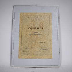 Medal collection with box and diplomas, Former Mayor of Oesling