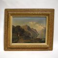 Heinrich Eduard HEYN (1856-1932) : Paire d'huiles sur toile alpine signées