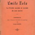 Vortrag über Émile Zola: Moralische und soziale Bedeutung seines Werkes