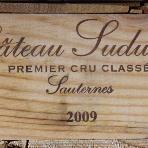 Caisse en bois : 6 bouteilles Château SUDUIRAUT, 1er Grand cru Classé Sauternes 2009