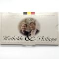Philippe and Mathilde Wedding Commemorative Set with Silver Coins from 1999