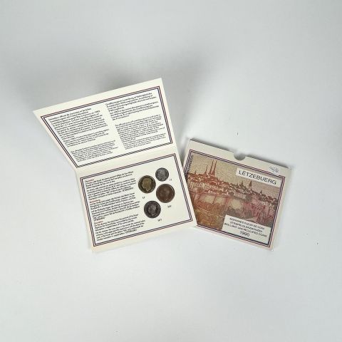 Monnaies "Fleur de Coin" de 1990 : Collection complète de l'Institut Luxembourgeois