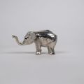 Éléphant en métal argenté Christofle, collection Lumières, années 80/90, 3,5 cm