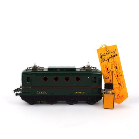 Coffret de train OBBM Le Bourguignon, Meccano, fabriqué en France, collection unique