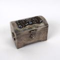 Coffret-tirelire en argent émaillé de Moscou, fin XIXe siècle, poinçons 84
