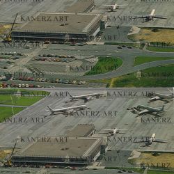 Reunion of two Findel panorama postcards from the 80s