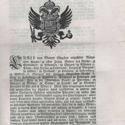 Décret Impérial de l'Impératrice Marie-Thérèse d'Autriche sur les espions (1766)