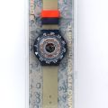 SWATCH SDN 107 : Modèle squelette de la série SCUBA 200 "SILVER TRACE"