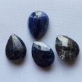 Set of 4 natural pear cut sapphires totaling 37 750 Ct