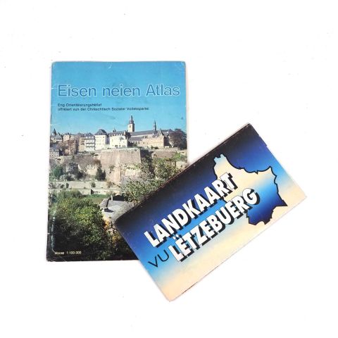 Élections 1984 : livret CSV et carte dépliante des européennes de 1993