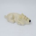 (TINTIN - COLLECTION), Milou couché, Figurine résine polychrome, Rare