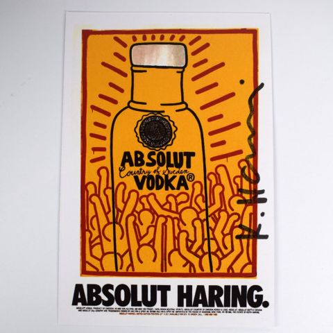 Invitation originale pour le Pop Shop de K. Haring à New York