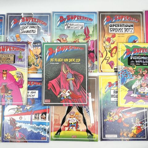 Collection complète des albums du Superjhemp : aventures et mystères inédits !
