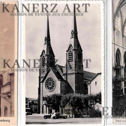Collection de 17 cartes postales des églises St Laurent et Paroissiale (1910-1930)