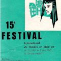 Programme et plan du 15e Festival international en plein air de Wiltz, 1967