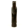 Sculpture chinoise en pierre verte : mandarin âgé, fin XXe siècle